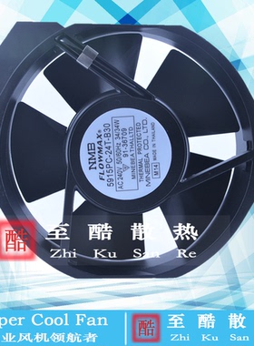 NMB FLOWMAX 5915PC-24T-B30 17238 AC240V 34W轴流风机 散热风扇