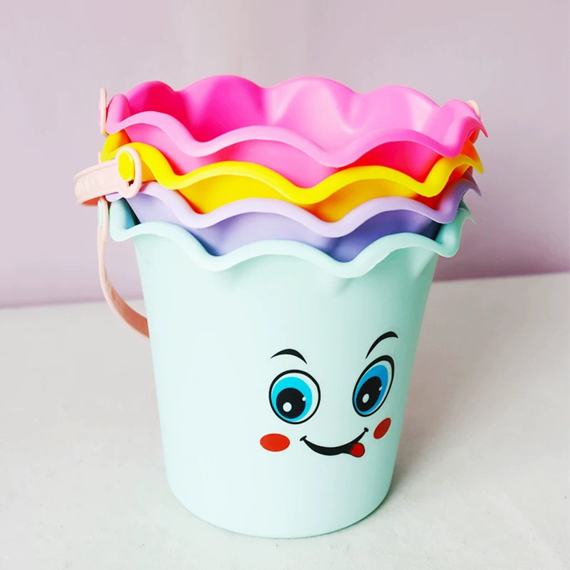 OTHER沙滩桶城堡桶挖沙子玩沙工具儿童手提小水桶塑料桶