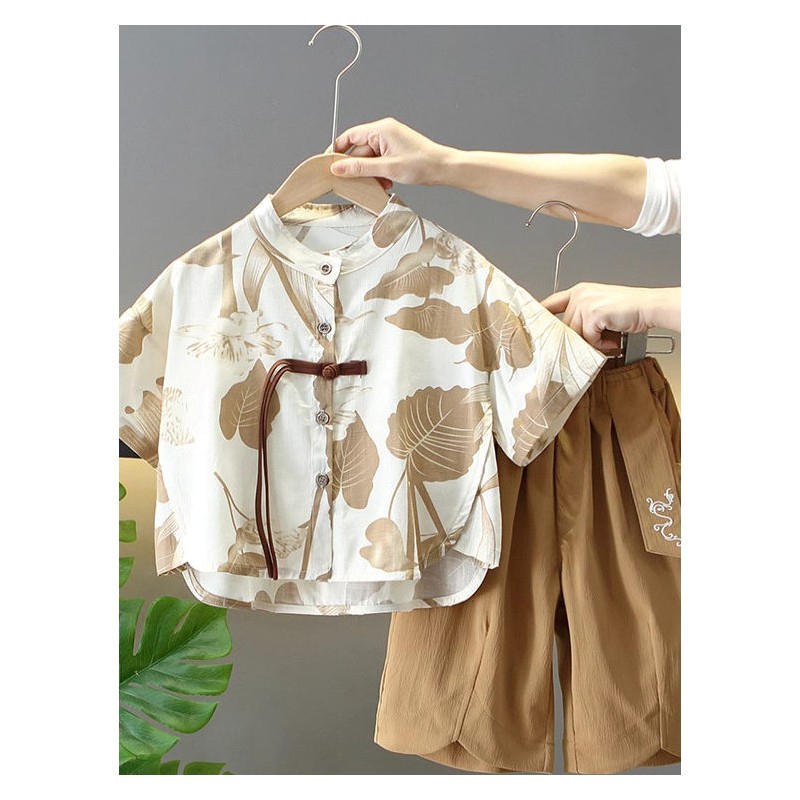 法国男童装夏套装汉服夏