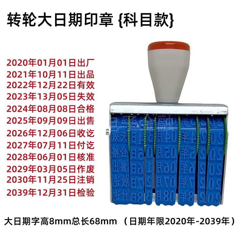 转动可调转轮日期章宝生核实时效