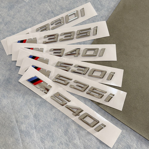 适用于宝马3系5系改装车标M330IM335IM340I后尾标M540I尾箱数字标