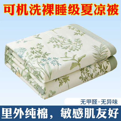 新疆棉花100%长绒棉夏凉被