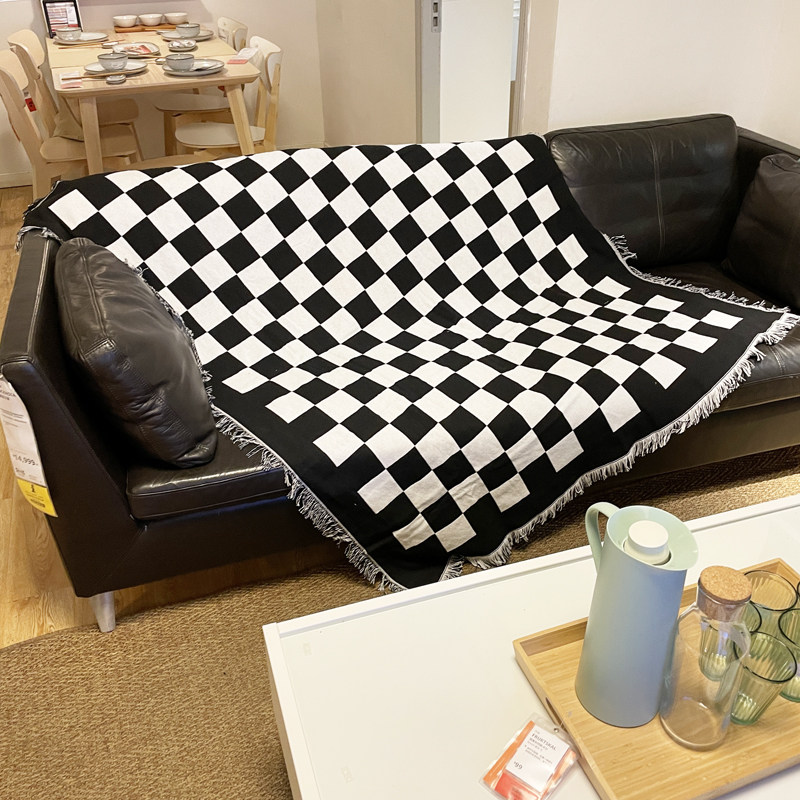 양면 체크무늬 소파담요 거실 풀커버 인터넷 연예인 추천 소파타월 레저담요 소파커버 소파쿠션