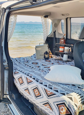 露营毯帐篷内装饰地毯户外毛毯睡毯床毯房车毯后备箱垫布针织线毯