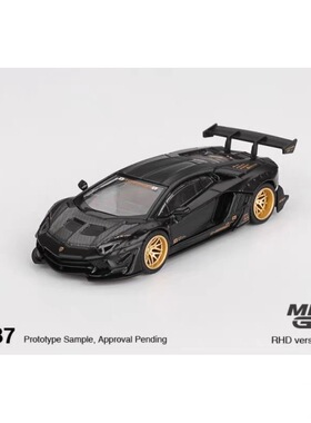 MINIGT 1:64 1087 LBWK兰博基尼Aventador哑黑金大牛 999 1007F1