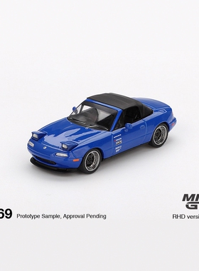 MINIGT #1069 1/64 马自达MX-5 Mazda Miata NA 蓝色 汽车模型