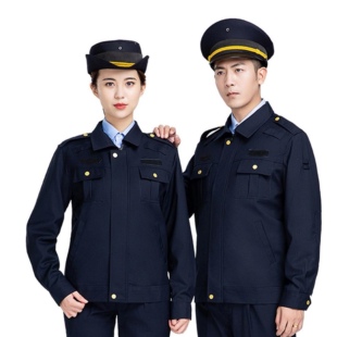 新款春秋执勤服城市工作制服套装男女西服保安物业工作套装夹克衫