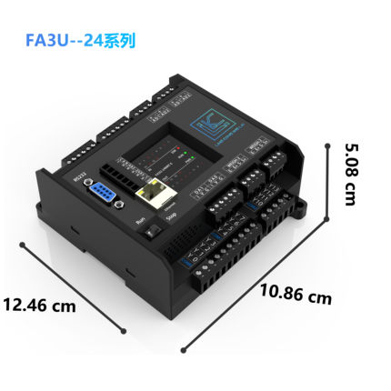 领控兼容三菱PLCFX5UFX3UFX2NFX1S以太网圆弧插补温控定位485PID