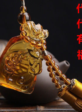 汽车挂件琉璃车载挂饰福袋