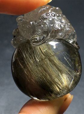 项链吊坠男女白水晶银发晶