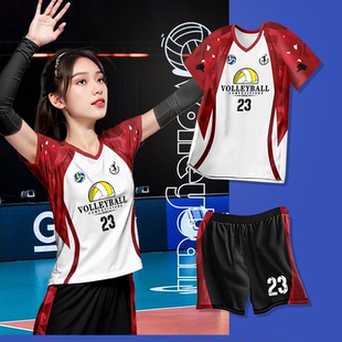 2025新款排球服定制运动专业比赛训练队服女款夏季速干套装数码印