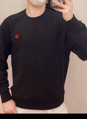 海棠花黑色卫衣高田老虎头贤三男