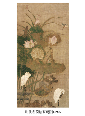 复制品微喷竖幅古代书画