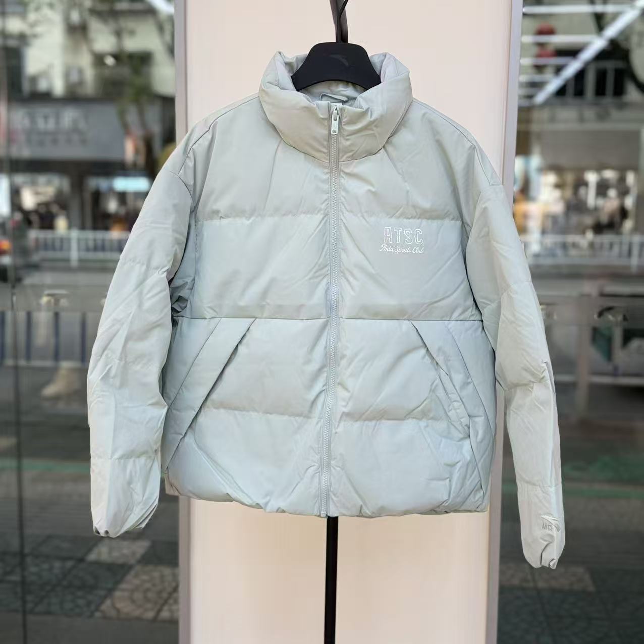 安踏女士运动复古羽绒服防泼水无氟冬季保暖外套百搭162548917N