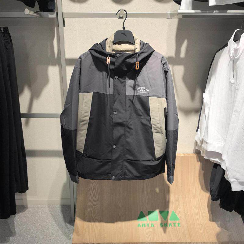 安踏2026冬新男防泼水两件套可脱卸羽绒服上衣潮流外套152648603