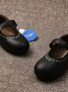 2025春季新品儿童单鞋复古59903魔术贴女童公主皮鞋表演出鞋软底