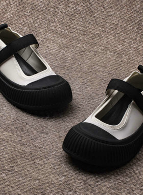 秋款女童方口鞋圆头洋气黑色小皮鞋儿童玛丽珍公主防滑单鞋03518