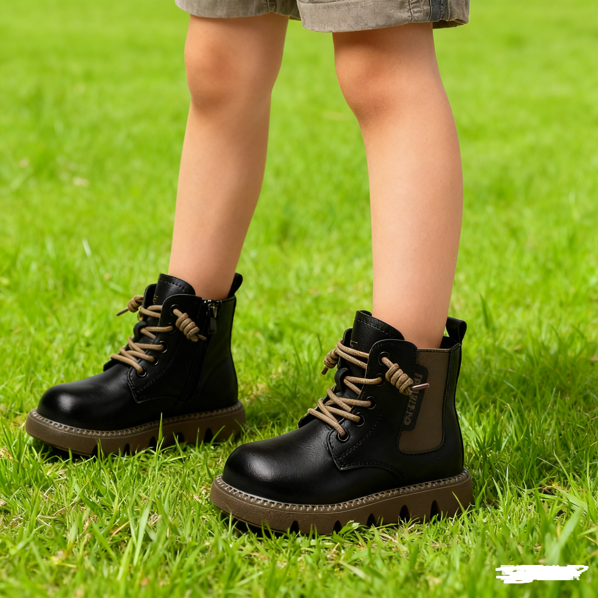 2025新品冬季加绒保暖儿童马丁靴