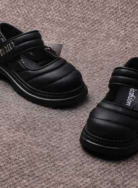 春季女童黑色玛丽珍皮鞋23007公主学院风百搭简约单鞋儿童表演鞋