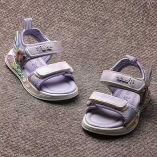 夏季儿童魔术贴凉鞋女童802防滑沙滩鞋轻便运动沙滩鞋断码清仓特