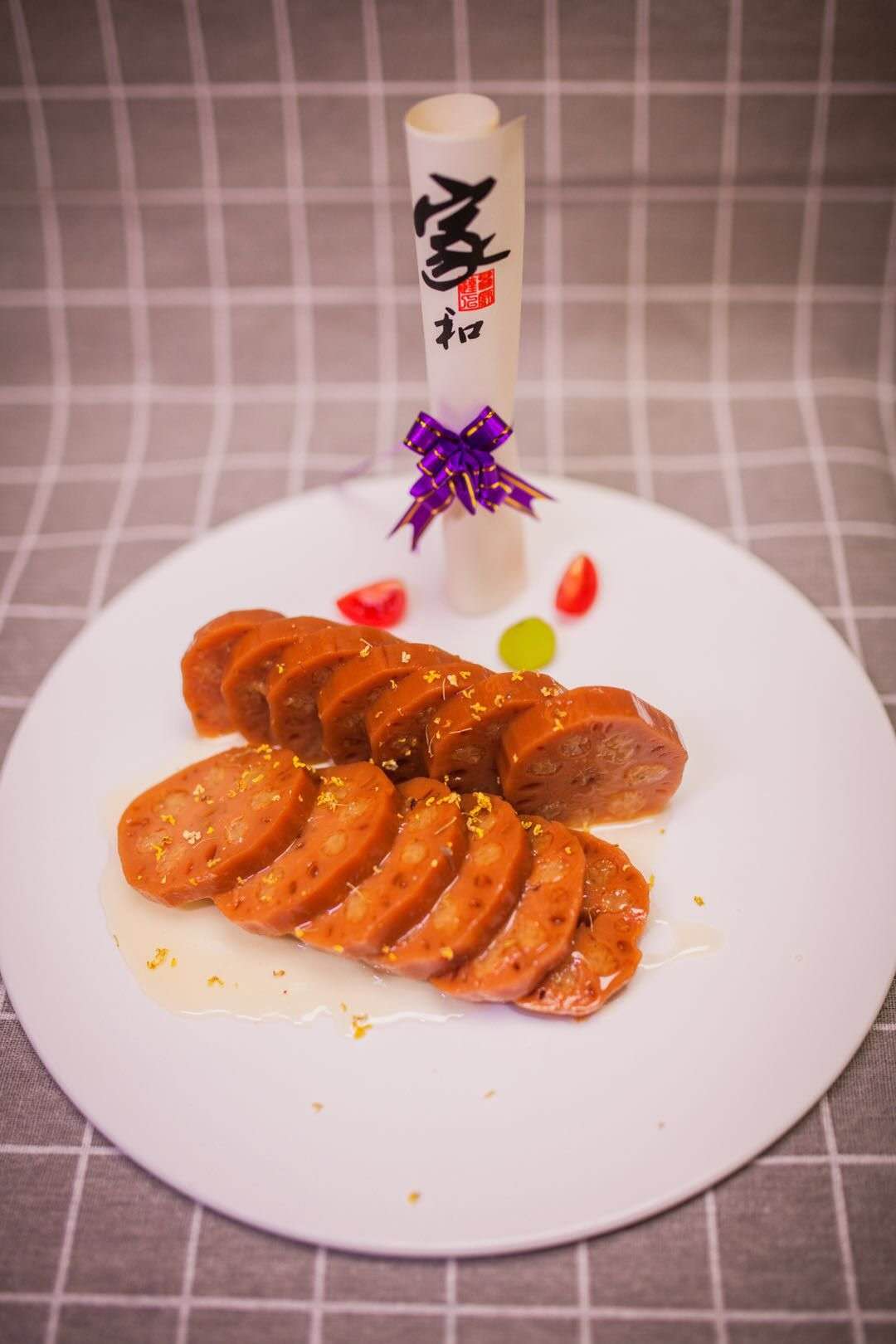 新鲜宝应蜜汁糖藕真空包装二妹子