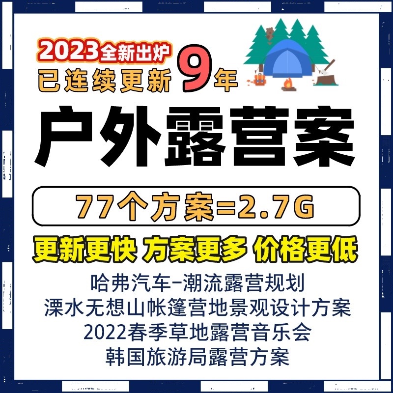 城市户外帐篷露营活动线下策划营销推广方案暖场创意PPT模板设计