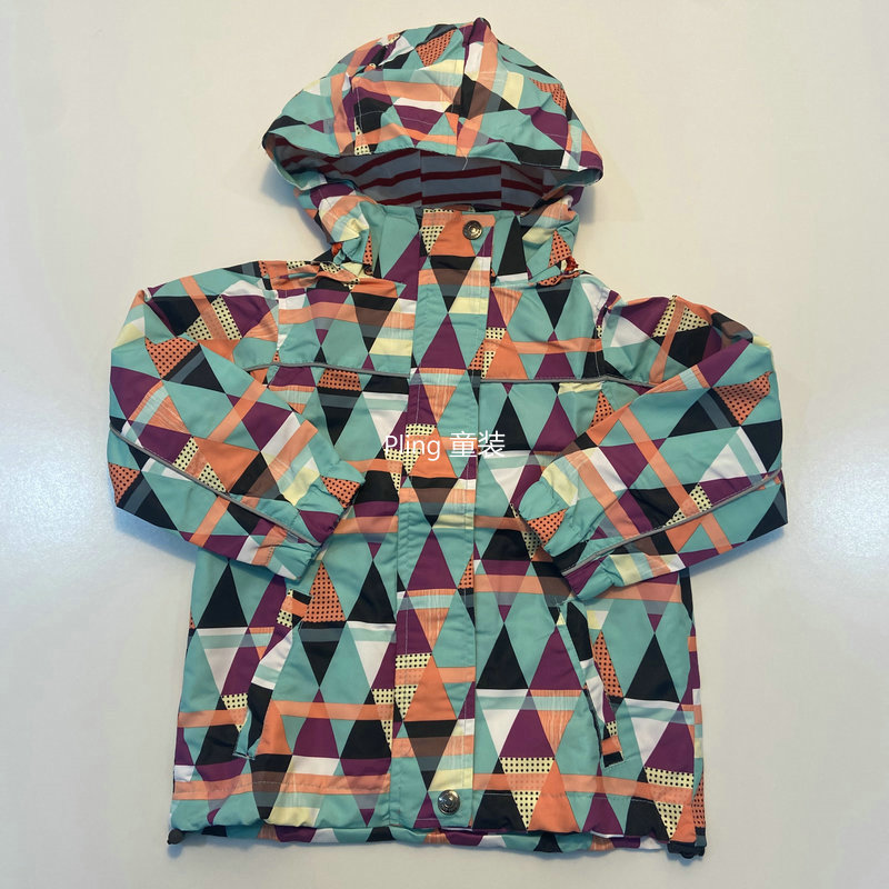 外贸儿童冲锋衣2025秋季儿童洋气保暖夹克外套薄款风衣连帽拉链衫
