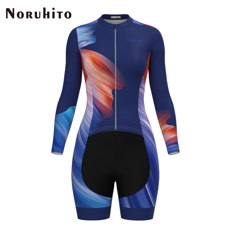 女款连体骑行服双箭头坐垫紧身