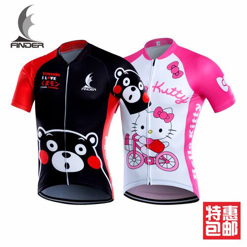短袖骑行服自行车kitty熊本熊