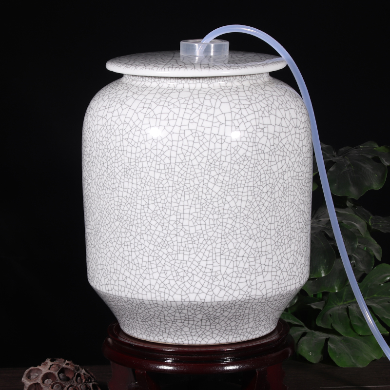 景德镇陶瓷水缸家用泡茶储水罐大号龙头净水缸油缸过滤抽水茶水桶