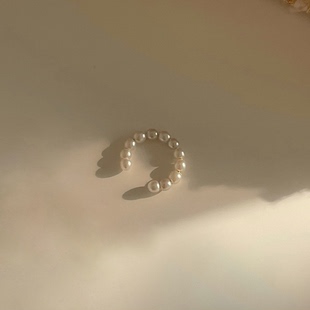 现货 无需耳洞04 韩国东大门 简约珍珠小圈耳骨夹 ins Sunup_Q