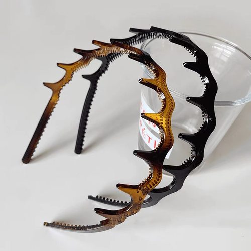 带齿碎发波浪发箍高颅顶洗脸