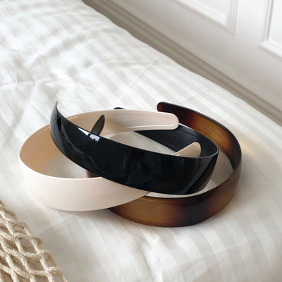 基础色百搭宽版亚克力发箍发饰