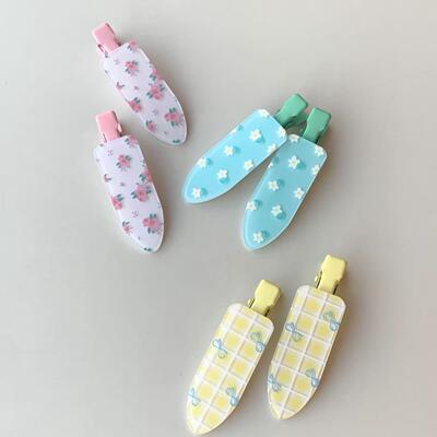 碎花小铲子发夹侧边刘海夹发饰