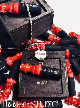 挂脖独自用型环氧树脂胶吸嘴-木盒装-金属项链款友嘴款-吸嘴