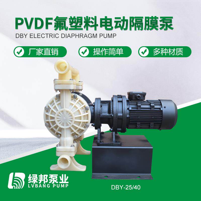 新款DBY氟塑料电动隔膜泵 全氟电动隔膜泵 PVDF耐强酸强碱 双包邮
