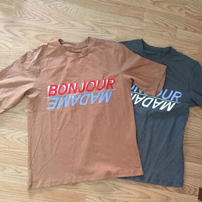 2020显瘦宽松A1DA83A99简约圆领字母刺绣纯棉短袖T恤A1DA83A9978