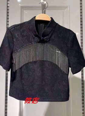 2021年夏季A3DAB2315女装百搭个性创意短款流苏针织衫A3DAB231589