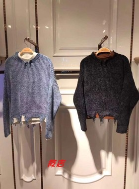 2019年冬季女装A2EE84414休闲设计感流苏雪尼尔针织衫A2EE8441456