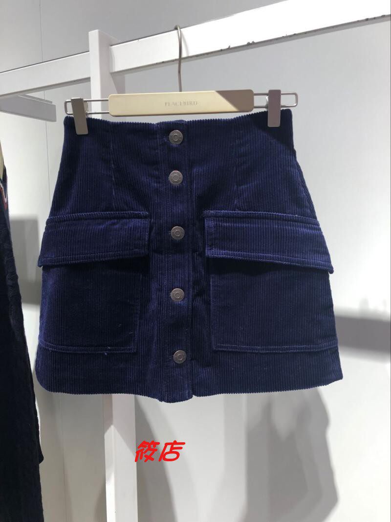 2018年冬季A1GE84202女装灯芯绒短裙A1GE8420276/A1GE8420298