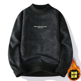 加绒加厚重磅男士冬季高领美式休闲长袖卫衣上班日常宽松潮流打底，男装卫衣，奇怪漫猴工厂店