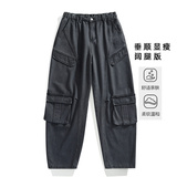 【98】L-9XL男士美式复古工装裤质感耐磨宽松直筒大码休闲裤，男装牛仔裤，奇怪漫猴工厂店