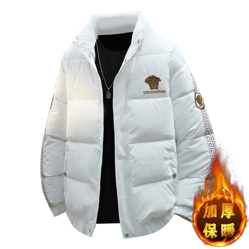 冬季轻奢欧版立领棉衣男潮流高品质加厚棉服外套，男装棉衣，奇怪漫猴工厂店