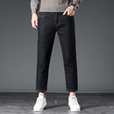 男士九分牛仔裤春秋时尚百搭修身直筒弹力裤子新款，男装牛仔裤，奇怪漫猴工厂店