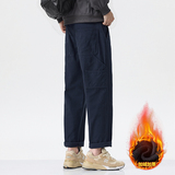 Y.M纯棉工装裤男宽松直筒2026冬季加绒潮流美式休闲长裤《限价79，男装休闲裤，奇怪漫猴工厂店