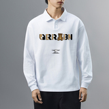 主推纯棉polo衫长袖男士秋季新款翻领高级感宽松透气潮牌T恤男装，男装T恤，奇怪漫猴工厂店