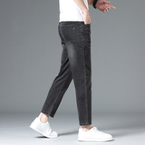 弹力薄款矮个子九分裤牛仔裤男士直筒修身八分春秋款男裤夏季，男装牛仔裤，奇怪漫猴工厂店
