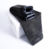 八分高端男士牛仔裤直脚弹力直筒2026新款冬季加绒加厚九分裤男生，男装牛仔裤，奇怪漫猴工厂店