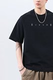 Qcity潮牌美式230g高密针织宽松印花时尚百搭男款T短袖，男装T恤，奇怪漫猴工厂店