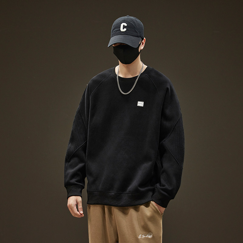 不缺货圆领男士卫衣秋冬季2026新款内搭长袖t恤打底衫春秋，男装卫衣，奇怪漫猴工厂店